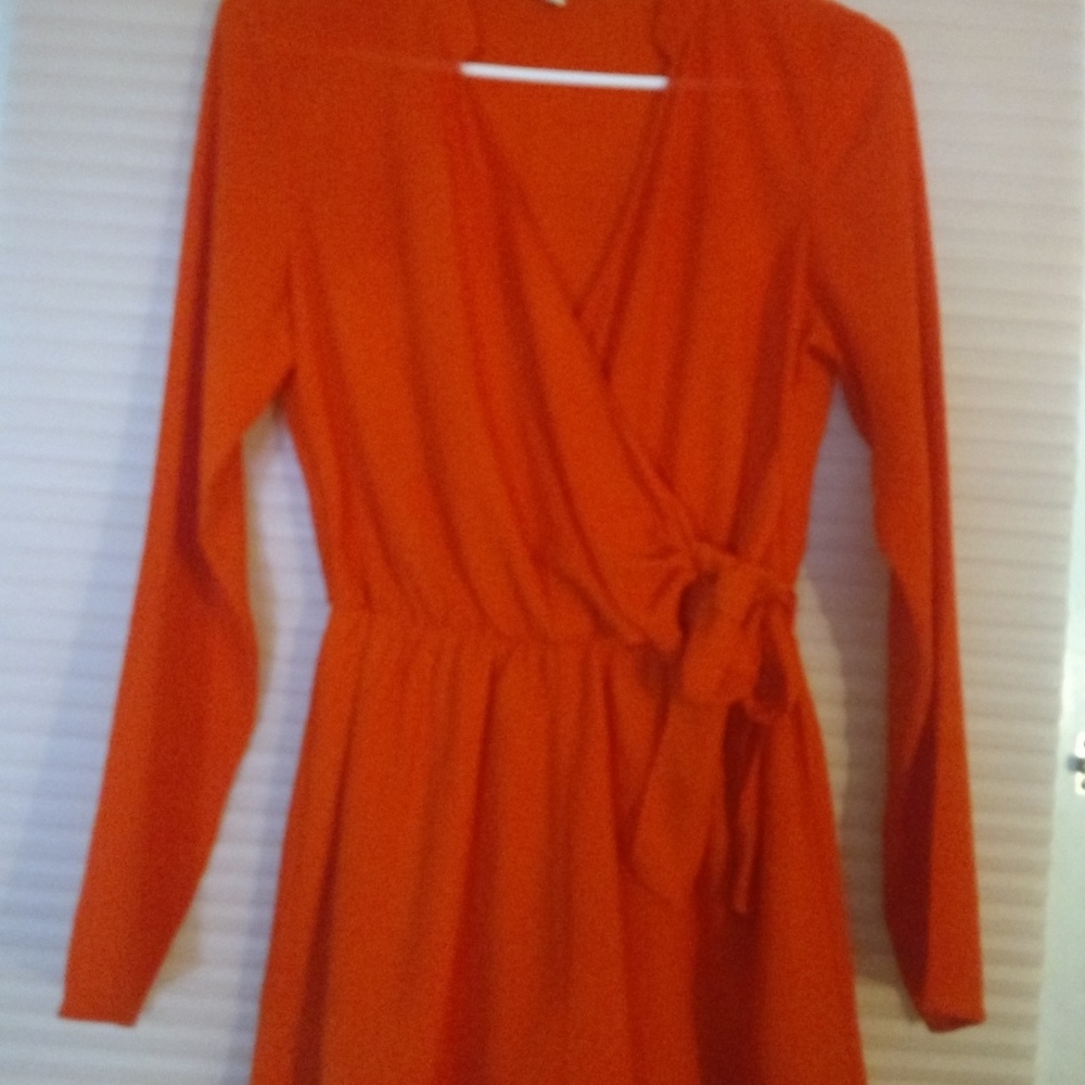 Adorable orange romper